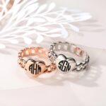 Embrace Your Identity – Filigree Monogram Ring in Sterling Silver – A Timeless Treasure for Her - Image 6
