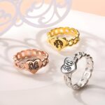 Embrace Your Identity – Filigree Monogram Ring in Sterling Silver – A Timeless Treasure for Her - Image 7
