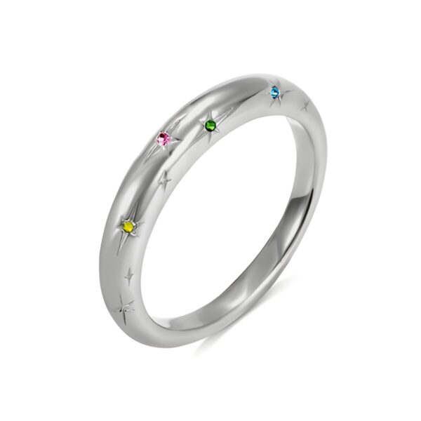 Star birthstone ring gift embracing your inner light
