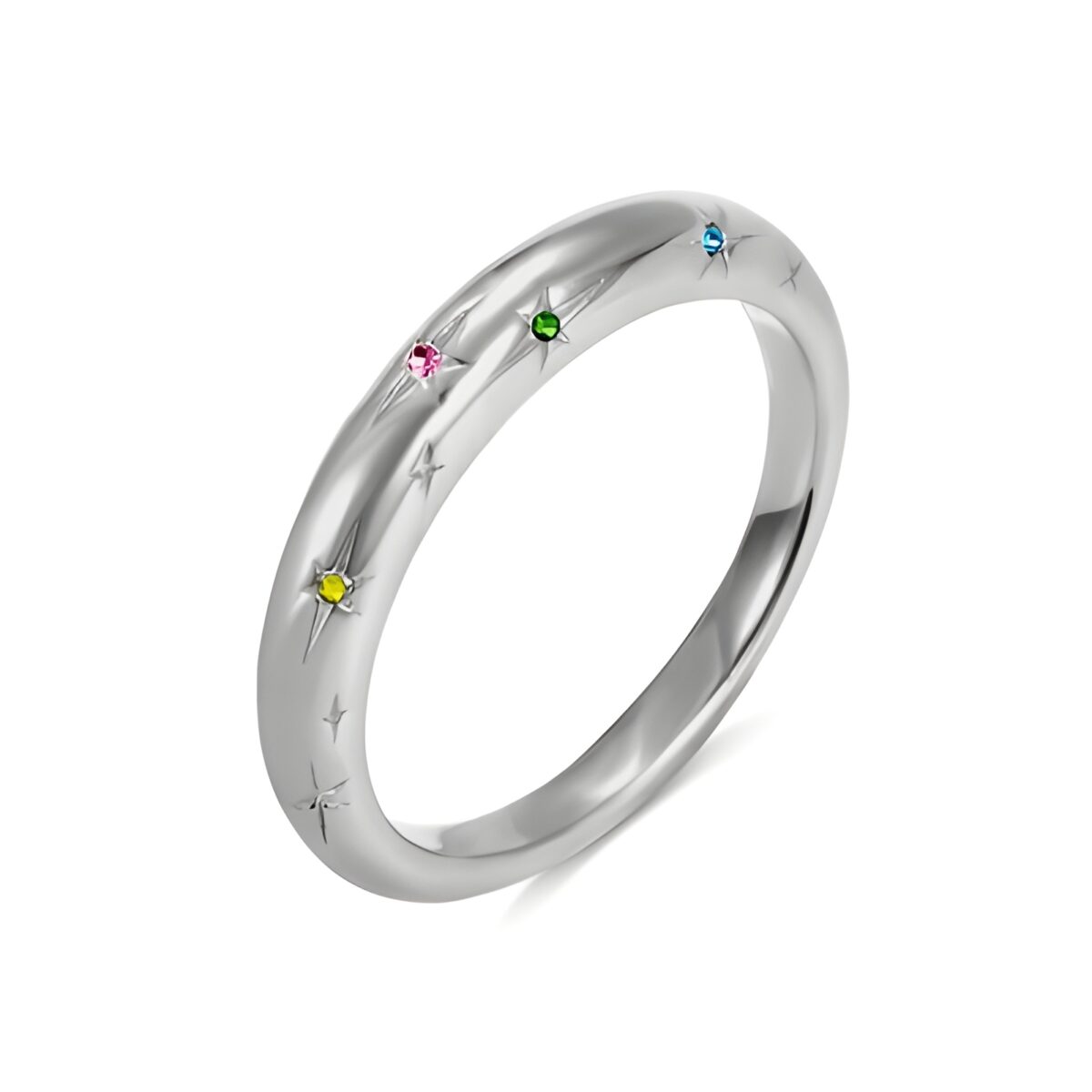 Star birthstone ring gift embracing your inner light