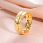 Embrace Eternal Love – Half Heart Couple Rings – A Symbol of Your Unique Bond - Image 2