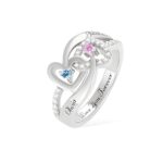 Embrace Eternal Love – Dual Hearts Interwoven Name Ring – A Timeless Promise for Your Beloved - Image 4