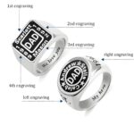 Honor His Legacy – Custom Engraved Signet Ring for Dad and Beloved Men - Image 2