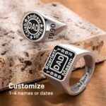 Honor His Legacy – Custom Engraved Signet Ring for Dad and Beloved Men - Image 3