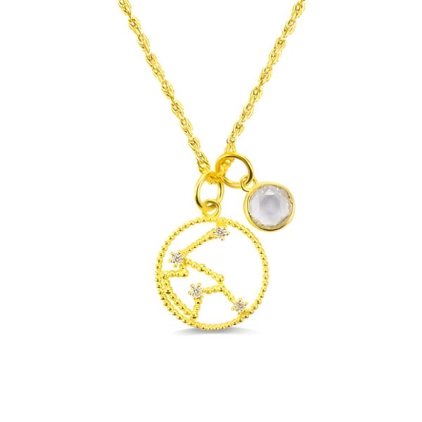 birthstone zodiac necklace showcasing personal stories