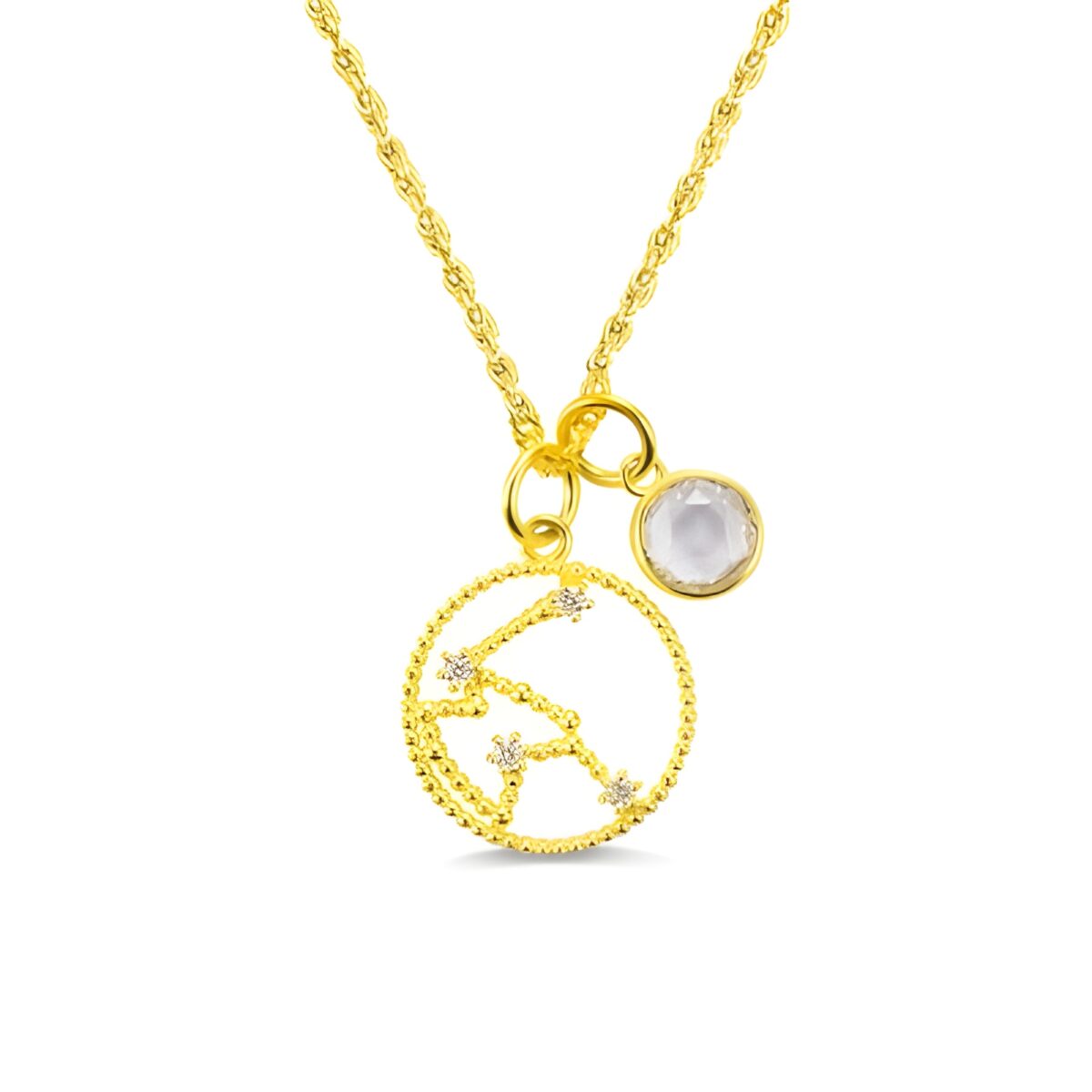 birthstone zodiac necklace showcasing personal stories