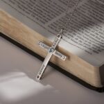 Embrace Faith and Family – Heart Birthstone Cross Necklace – A Cherished Keepsake for Loved Ones - Image 3