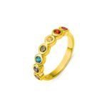 Embrace the Spectrum – Multistone Rainbow Ring – A Radiant Treasure for Every Soul - Image 2