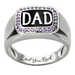 Celebrate His Strength – Sterling Silver Anniversary Ring for Dad – A Timeless Tribute for Him - Image 2