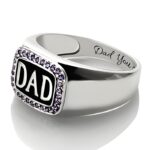 Celebrate His Strength – Sterling Silver Anniversary Ring for Dad – A Timeless Tribute for Him - Image 3