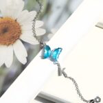 Embrace Transformation – Crystal Butterfly Bracelet with Initials – For Her Special Moments - Image 8