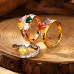 Carry Your Heart Close – Engraved Silver Birthstone Ring for Cherished Bonds - Image 12