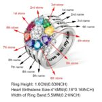 Carry Your Heart Close – Engraved Silver Birthstone Ring for Cherished Bonds - Image 9