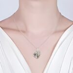 Hold Your Loved Ones Close – Heart Cage Family Tree Necklace with Birthstones – A Cherished Keepsake for Mom - Image 3