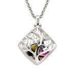 Embrace Your Family’s Heartbeat – Birthstone Family Tree Necklace – A Cherished Keepsake for Mothers and Grandmothers - Image 2