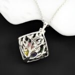 Embrace Your Family’s Heartbeat – Birthstone Family Tree Necklace – A Cherished Keepsake for Mothers and Grandmothers - Image 4