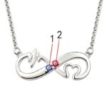 Heartbeat of Forever – Infinity Birthstone Necklace – A Timeless Embrace for Her - Image 2