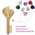 Unlock a Mother's Heart – Birthstone Key Necklace – A Loving Family Keepsake for Mom - Image 2