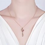 Unlock a Mother's Heart – Birthstone Key Necklace – A Loving Family Keepsake for Mom - Image 3