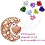 Embrace Endless Love – Rose Gold Moon Cage Necklace for Mom's Heartfelt Moments - Image 2