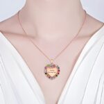 Embrace a Grandmother's Heart – Birthstone Heart Necklace – A Treasured Keepsake for Grandmothers - Image 4