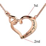 Embrace Eternal Sisterhood – Heart & Infinity Birthstone Necklace – A Timeless Treasure for Sisters - Image 2