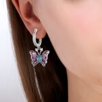 Embrace Transformation – Butterfly Birthstone Earrings – A Cherished Gift for Her and Loved Ones - Image 3