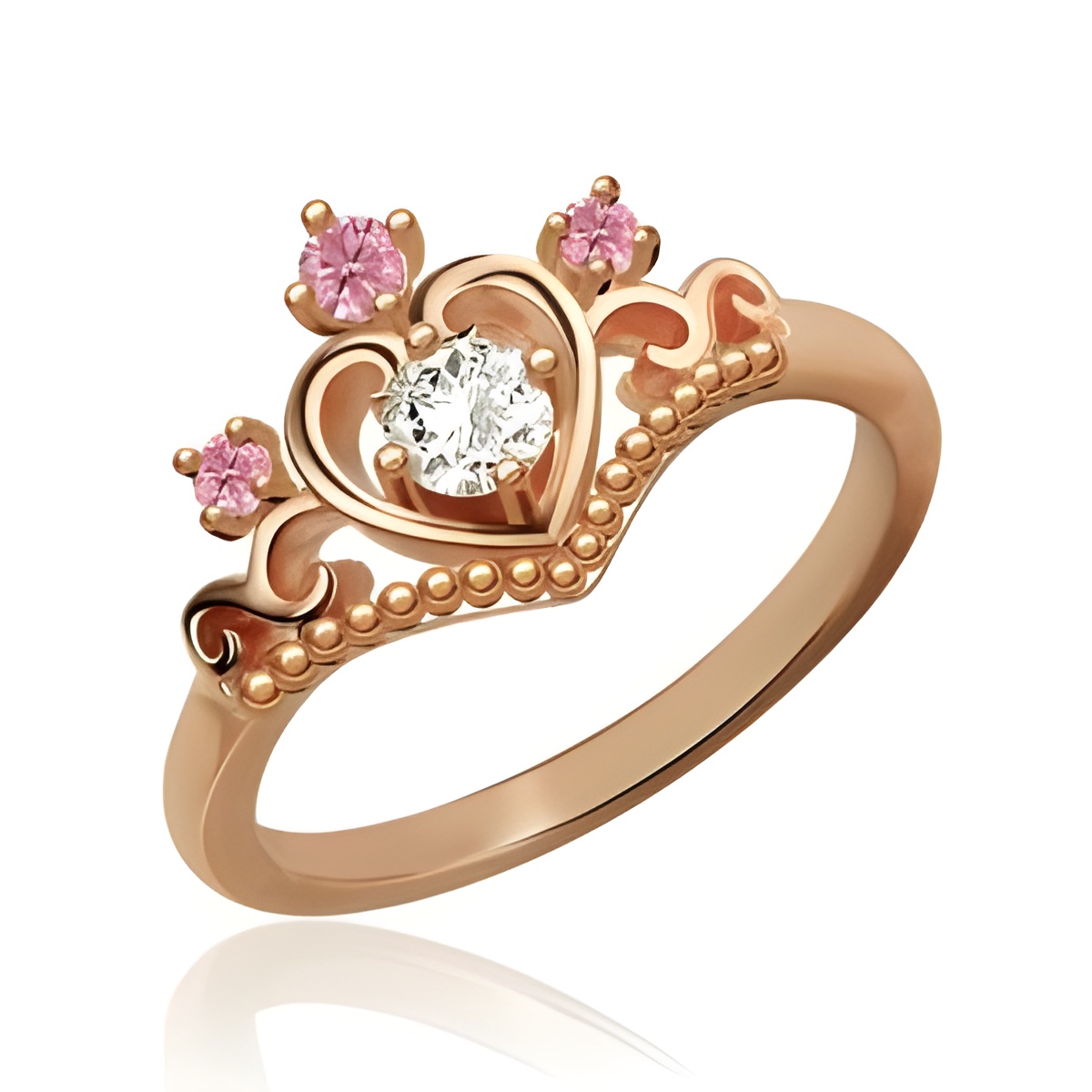 Princess Tiara Birthstone Ring for feeling like royalty