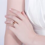 Embrace Your Inner Royalty – Birthstone Tiara Ring in Rose Gold – A Treasure for Her Most Magical Moments - Image 4