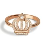 Embrace Your Unique Sparkle – Star Crown Birthstone Ring in Rose Gold – A Cherished Token of Love - Image 3