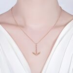Anchor Your Dreams – Birthstone Name Necklace in Rose Gold – A Heartfelt Keepsake for Loved Ones - Image 3
