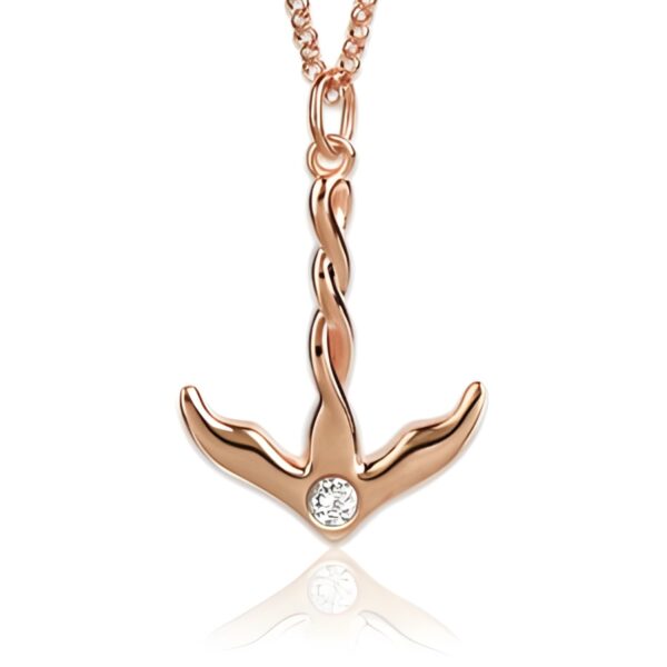 birthstone name necklace rose gold – Birthstone name necklace in rose gold