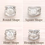 Embrace Your Story – Sterling Silver Monogram Stacking Ring – A Timeless Treasure for Loved Ones - Image 2