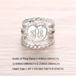 Embrace Your Story – Sterling Silver Monogram Stacking Ring – A Timeless Treasure for Loved Ones - Image 9