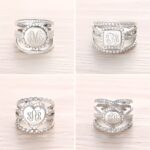 Personalized monogram stacking ring with initials