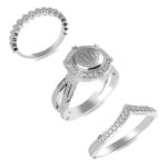 Personalized monogram stackable ring for unique stories