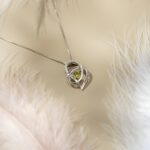 Embrace Endless Love – Heart Necklace with Birthstone – For Cherished Moments Together - Image 5