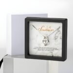 Personalized heart necklace with birthstone for love