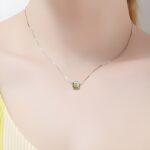 Embrace Radiance – Crystal Cube Necklace to Brighten Her Every Day - Image 3
