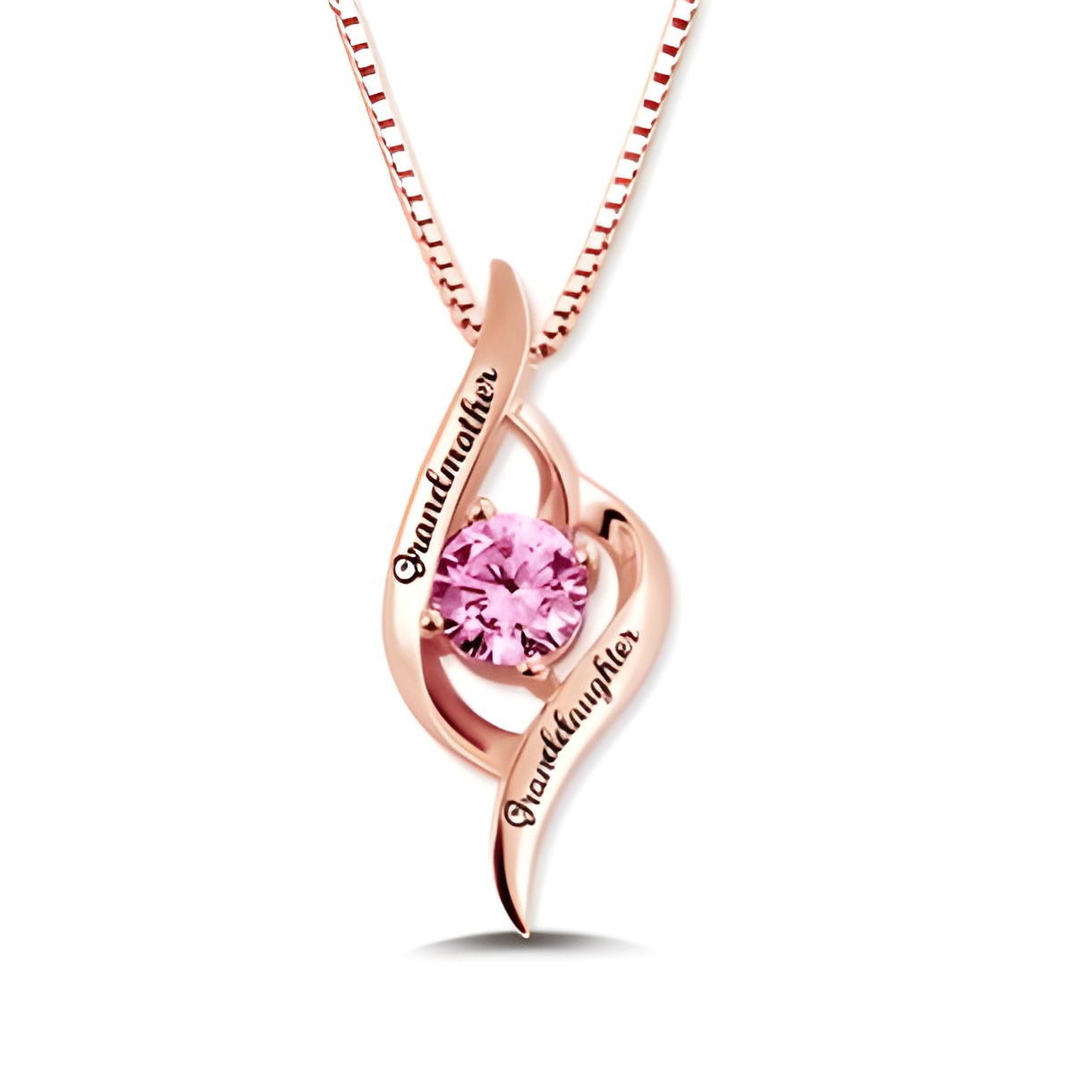 Grandmother granddaughter necklace celebrating eternal bonds