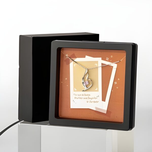 Mother and Daughter Birthstone Necklace symbolizes eternal love