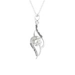 Embrace Eternal Sisterhood – Engraved Heart Pendant Necklace with Birthstone – A Timeless Treasure for Her - Image 2