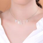 Embrace Your Story – Sterling Silver Gothic Letter Choker – A Unique Keepsake for You or a Loved One - Image 4