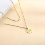 Embrace Timeless Mystery – Engraved Gothic Disc Choker Necklace – For Her Special Moments - Image 4