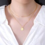 Embrace Timeless Mystery – Engraved Gothic Disc Choker Necklace – For Her Special Moments - Image 6