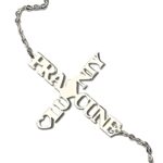 Embrace Faith and Love – Two Names Cross Necklace in Sterling Silver – A Cherished Keepsake for Someone Special - Image 2
