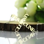 Embrace Faith and Love – Two Names Cross Necklace in Sterling Silver – A Cherished Keepsake for Someone Special - Image 5