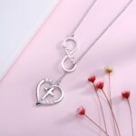 Embrace Endless Grace – Infinity & Heart Cross Necklace – A Devoted Soul’s Keepsake - Image 3