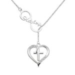 Infinity heart cross necklace symbolizing love and faith