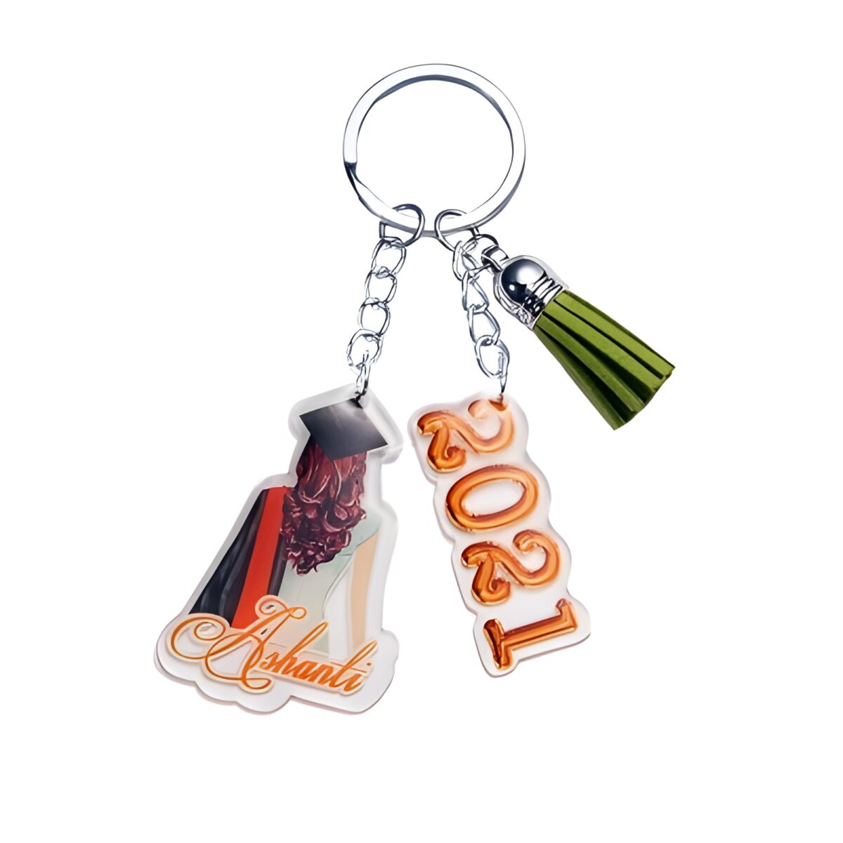Custom graduation keepsake keychain for cherished memories